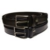 Ceinture en cuir classique, coutures invisibles 