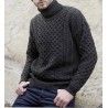 Pull col roulé en laine