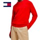 Pull coton et soie col rond Tommy Hilfiger