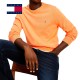 Pull coton et soie col rond Tommy Hilfiger
