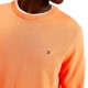Pull coton et soie col rond Tommy Hilfiger