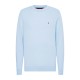 Pull coton et soie col rond Tommy Hilfiger