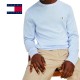 Pull coton et soie col rond Tommy Hilfiger