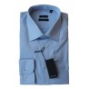 Chemise regular col ville manches longues twill de coton double rotor