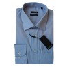 Chemise regular col ville manches longues pinpoint de coton double rotor