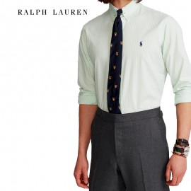 Chemise Oxford slim fit rayures