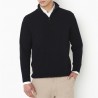 Pull homme laine merinos col cheminée zippé 100% laine merinos marque Viitter